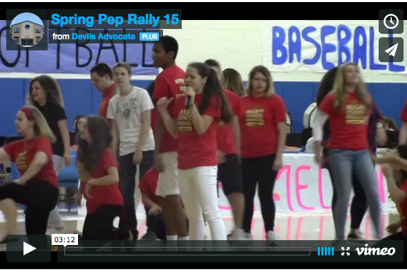 Student body celebrates school and sports at pep rally