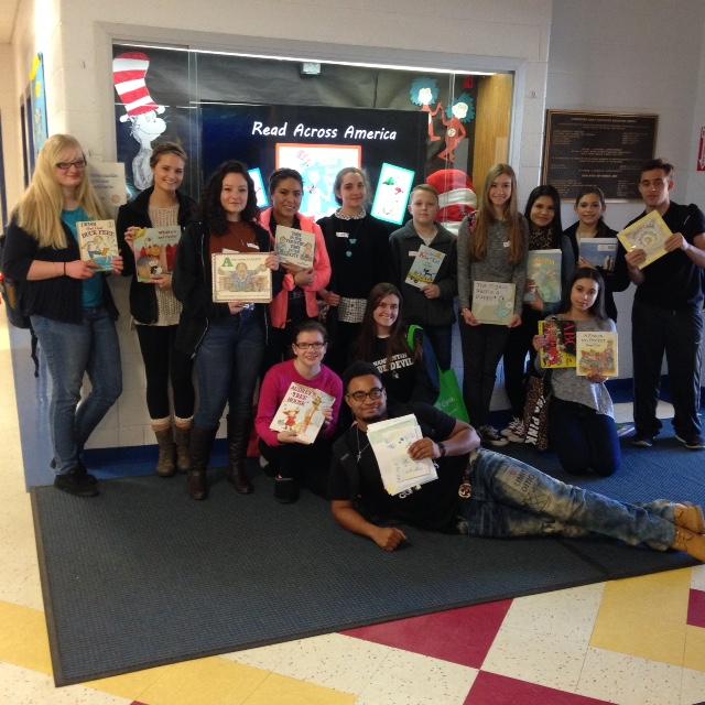 Book Club reads to ECEC students
