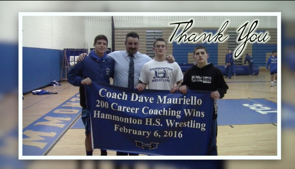 Mauriello celebrates 200th win as wrestling coach