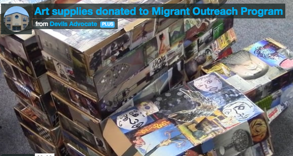 Art supplies donated to Migrant Outreach Program