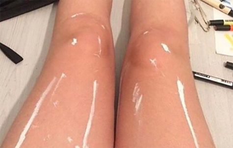 Shiny or White Paint? Legs cause controversy online and in the hallways