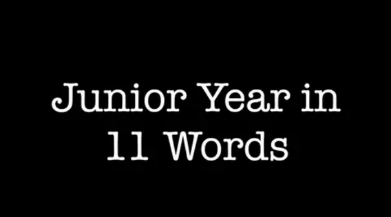 Junior Year in 11 Words
