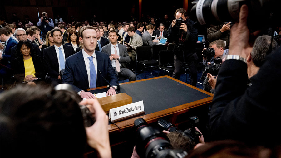 Mandatory Credit: Photo by Andrew Harnik/AP/REX/Shutterstock (9622942o)
Facebook CEO Mark Zuckerberg arrives to testify before a joint hearing of the Commerce and Judiciary Committees on Capitol Hill in Washington, about the use of Facebook data to target American voters in the 2016 election
Facebook Privacy Scandal Congress, Washington, USA - 10 Apr 2018