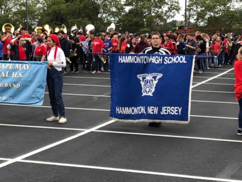 Blue Devil marching band plays at Phillies Band Night