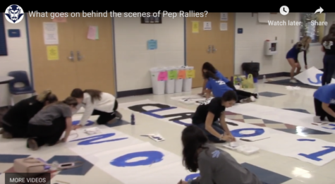 What goes on behind the scenes of Pep Rallies?