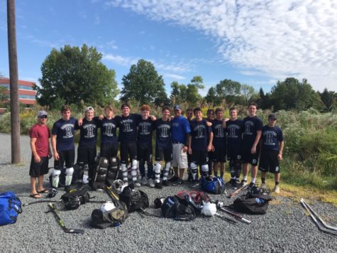 HHS team competes in ball hockey league