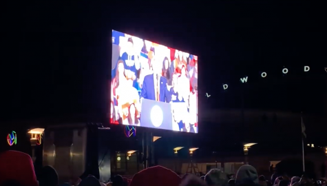 Local students share experiences at presidential rally