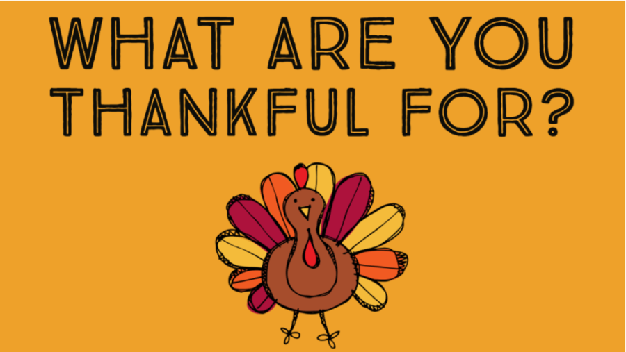 Students share what they are thankful for